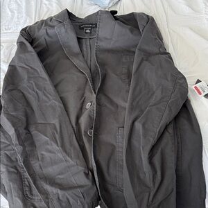 Saks Fifth Avenue Men's Black Lightweight Shirt Jacket